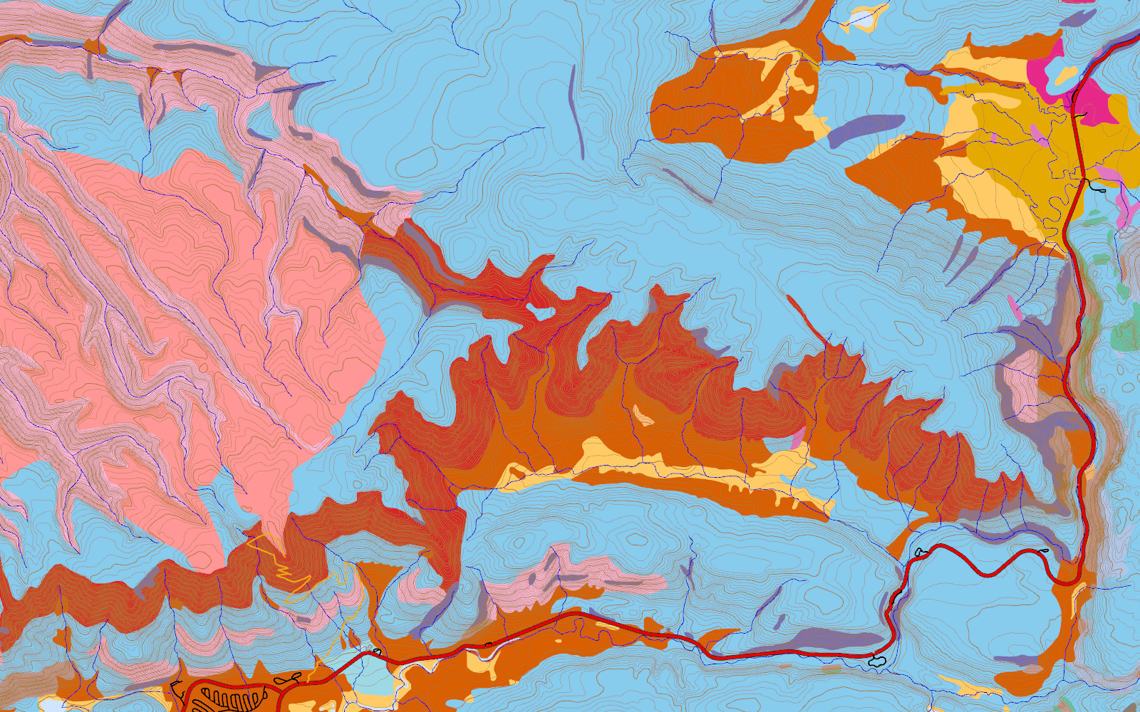 USGS geology map